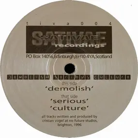 Cristian Vogel - Demolish Serious Culture