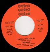 7inch Vinyl Single - Cristiano - L'Ultima Sera Con Te