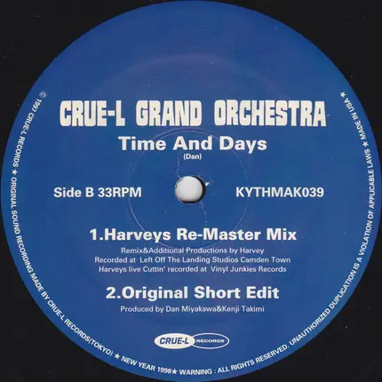 Crue-L Grand Orchestra - Time And Days