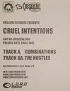 12inch Vinyl Single - Cruel Intentionz - Combinations / The Hustles - white Label
