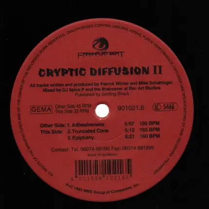 Cryptic Diffusion - II - Adhesiveness
