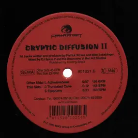 Cryptic Diffusion - II - Adhesiveness