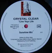 12inch Vinyl Single - Crystal Clear - Live Your Life