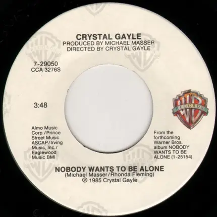 Crystal Gayle - Nobody Wants to Be Alone