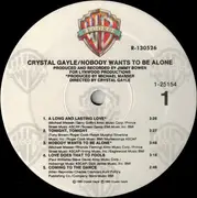 LP - Crystal Gayle - Nobody Wants To Be Alone