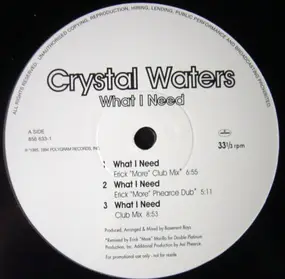 Crystal Waters - What I Need