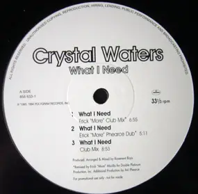 Crystal Waters - What I Need