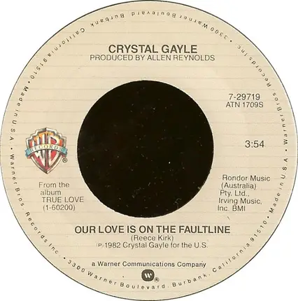 Crystal Gayle - Our Love Is On The Faultline