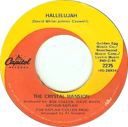 Crystal Mansion - Hallelujah / The Thought Of Loving You