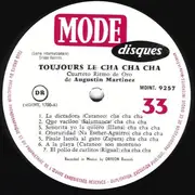LP - Cuarteto Ritmo De Oro De Augustin Martinez - Toujours Le Cha Cha Cha