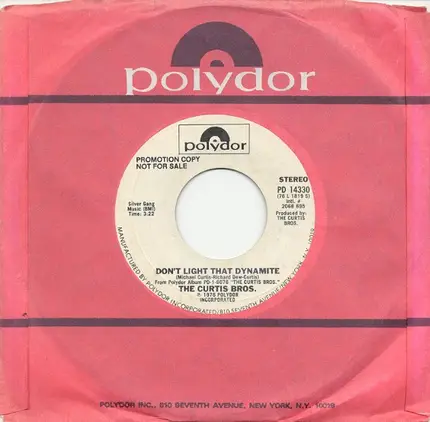Curtis Bros. ,The - Don't Light That Dynamite