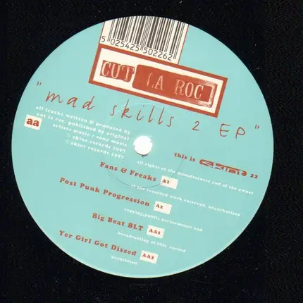 Cut La Roc - Mad Skills 2 EP