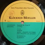 Double LP - Brahms / Dvorak / Wolf / Franck - Zwei Jahrhunderte Streichquartette, Teil 4