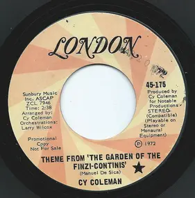 Cy Coleman - Theme From 'The Garden Of The Finzi-Continis'