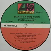 12inch Vinyl Single - Cynthia Manley - Back In My Arms Again