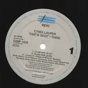 12inch Vinyl Single - Cyndi Lauper - That's What I Think