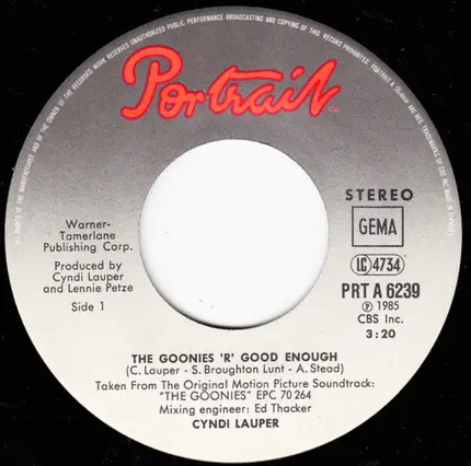 Cyndi Lauper - The Goonies 'R' Good Enough