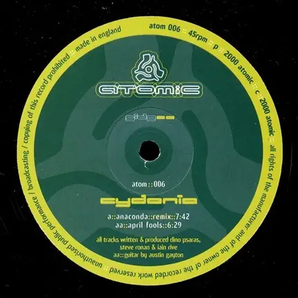 Cydonia - Anaconda (Remix) / April Fools