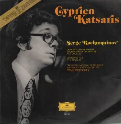 Cyprien Katsaris, Orch National de Belgique, Defossez - Rachmaninov - Concerto en re mineur pour piano et orch N.3