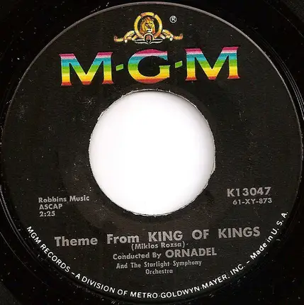 Cyril Ornadel , Miklós Rózsa - Theme From King Of Kings / The Prayer Of Our Lord
