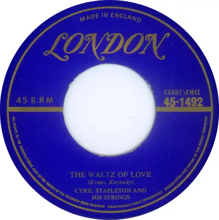 Cyril Stapleton & His String Serenaders - Ava / The Waltz Of Love