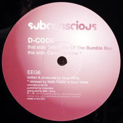 D-Code - The Night Of The Bumble Bee / Concrete Cow