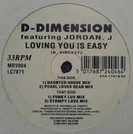 D-Dimension - Loving You Is Easy