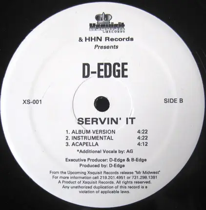 D-Edge - Trilla Trilla /Servin' It