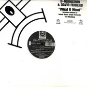 2 x 12inch Vinyl Single - D-Formation & David Ferrero - What U Want