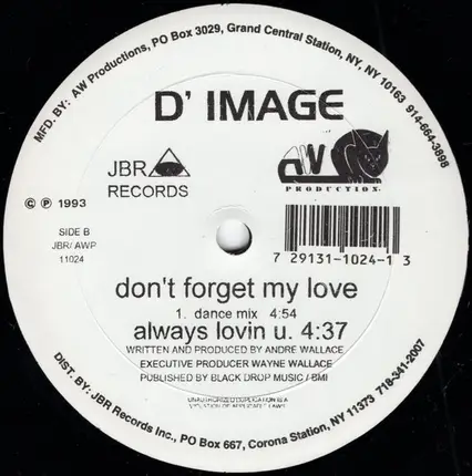 D' Image - Don't Forget My Love / Always Lovin U.