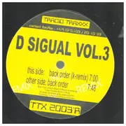 12inch Vinyl Single - D Sigual - Vol. 3: Back Order / Panic Evolution