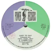 12inch Vinyl Single - D. Connection - Easy To Say