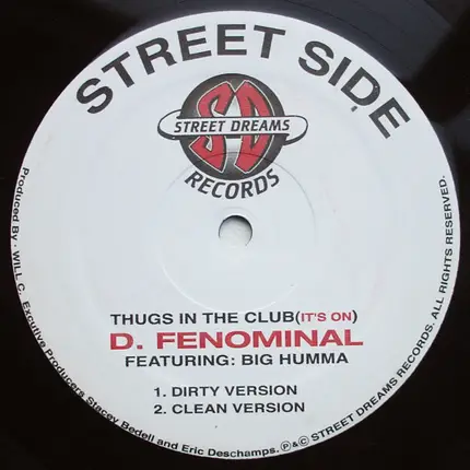 D. Fenominal / Regaman - Thugs In The Club (It's On) / How Do You Like It? (Crunked)