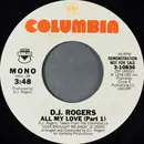 7inch Vinyl Single - D. J. Rogers - All My Love (Part 1)