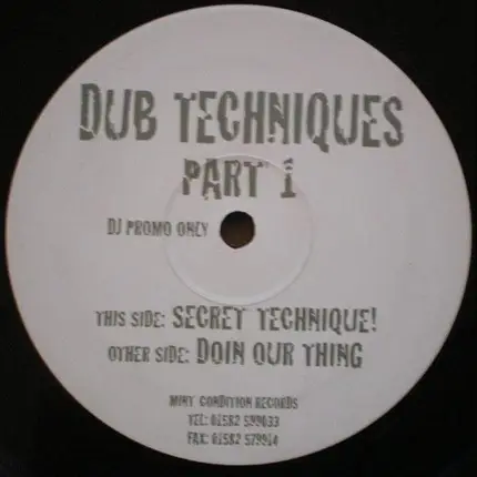 D.B.X. - Dub Techniques Part 1