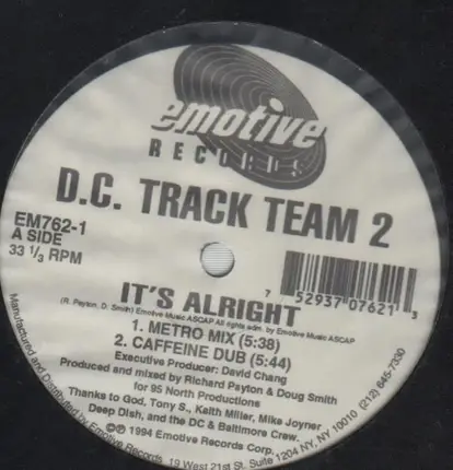 D.C. Track Team - It's Alright / Bassline