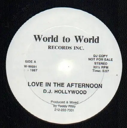 D.J. Hollywood - Love In The Afternoon