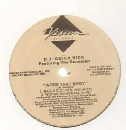 D.J. Quick Rick Featuring The Sandman - Work That Body