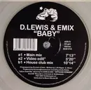 12inch Vinyl Single - D.Lewis & Emix - Baby - clear vinyl