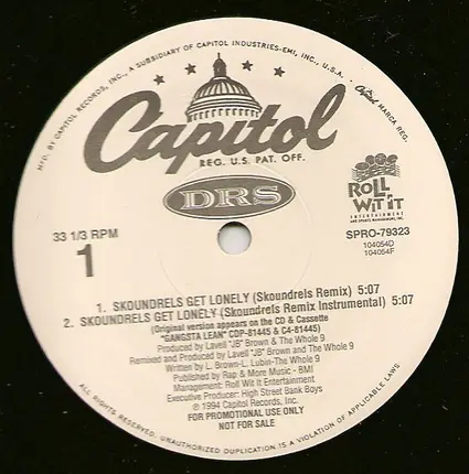 D.R.S. - Skoundrels Get Lonely (Remixes)