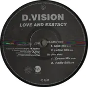 12inch Vinyl Single - D.Vision - Love And Exstacy