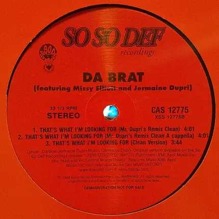 Da Brat - That's What I'm Looking For