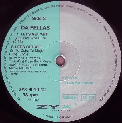 Da Fellas - Let's Get Wet