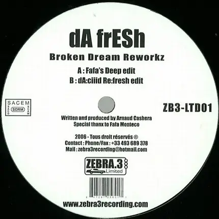 Da Fresh - Broken Dream Reworkz