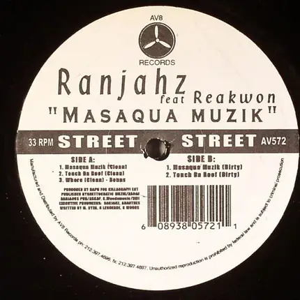 Da Ranjahz Featuring Raekwon - Masaque Muzik