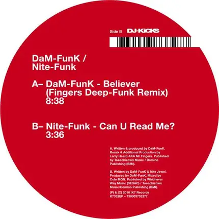 Dam-Funk/Nite-Funk - Believer/Can U Read Me