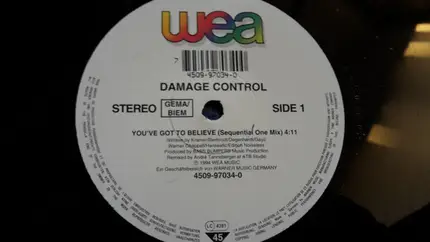 Damage Control - You've Got To Believe (Remixes)