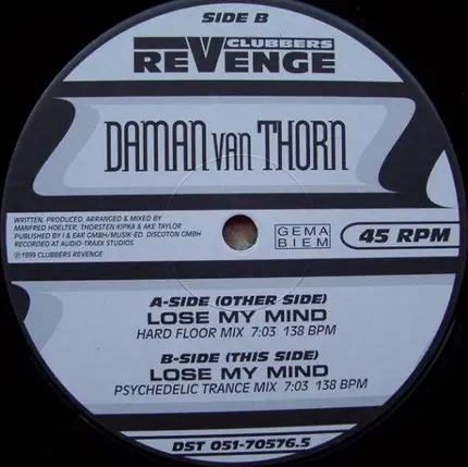 Daman van Thorn - Lose My Mind