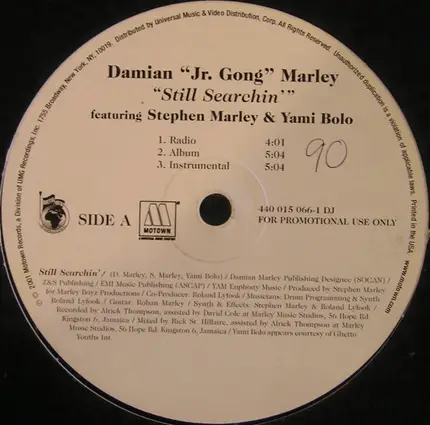 Damian Marley - Still Searchin / More Justice / It Was Written