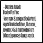 DAMIEN - TRADED FOR FIRE / GHOST OF DAVID